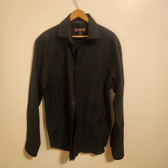 Men's Button Down Embordered shirt Size XL - Picture 1 of 4